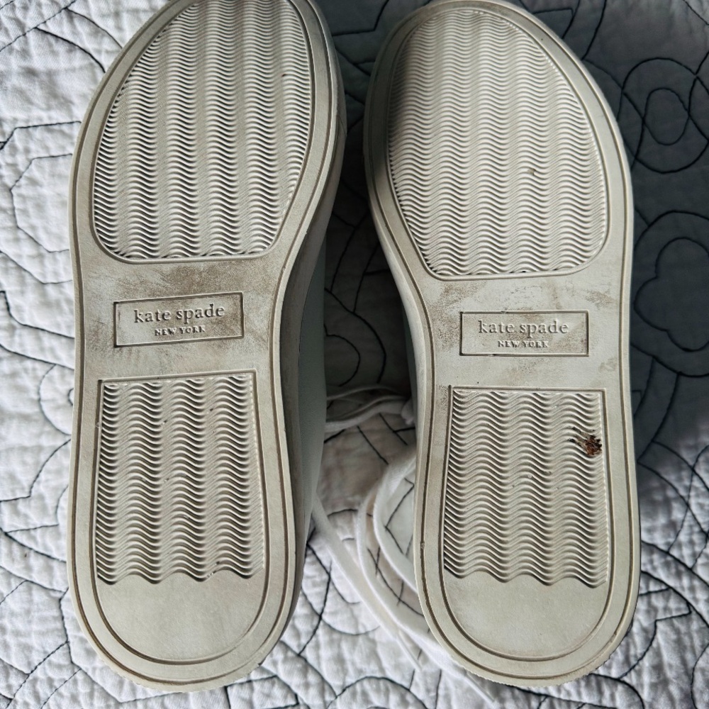 Kate Spade Black and White Spade Sneakers - Picture 3 of 4